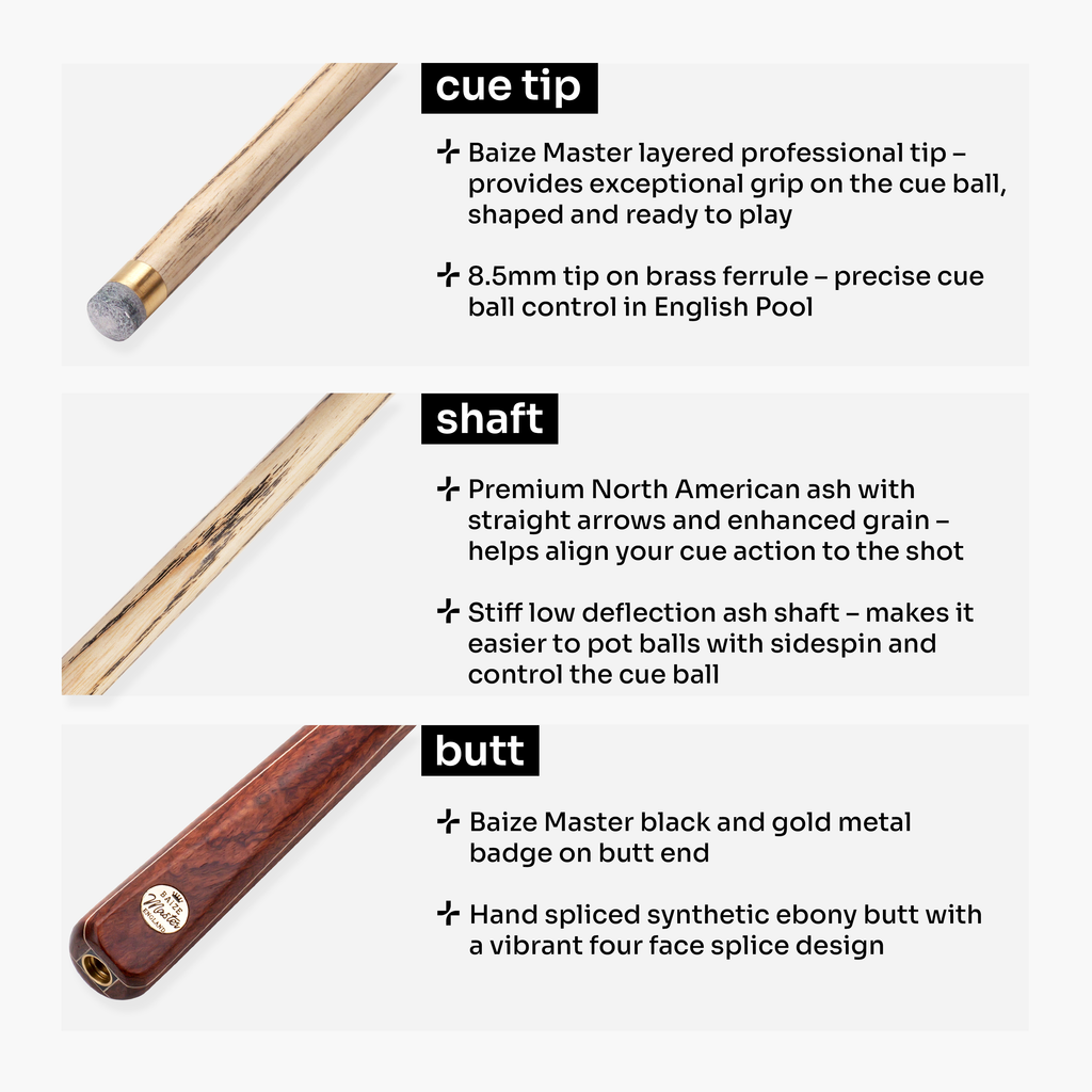 Baize Master Classic Marksman 3/4 pool cue