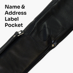 Economy black vinyl 48-inch junior cue case