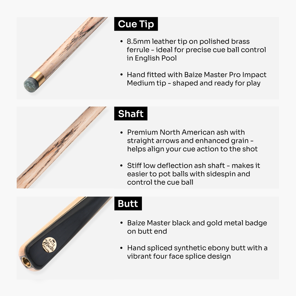 Baize Master Lunar Marksman 3/4 pool cue