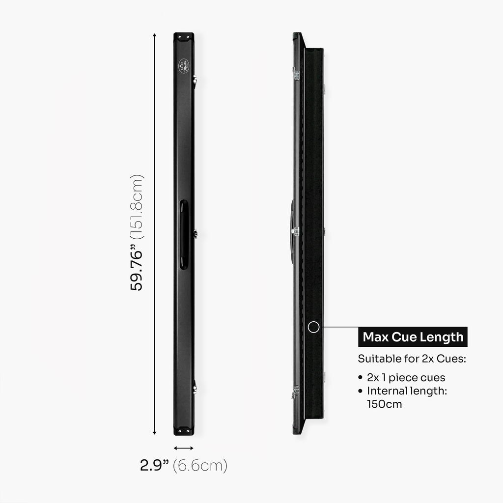 Baize Master Summit 2-slot one-piece cue case