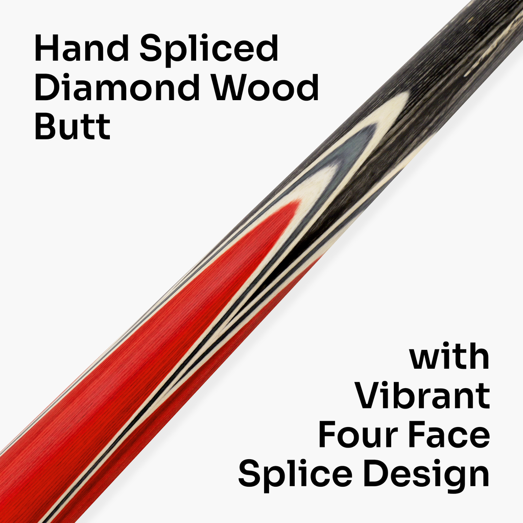 PRO147 TRIUMPH 2 Piece Premium Ash Snooker and Pool Cue and Case Set with 9.5mm Professional Layered Tip