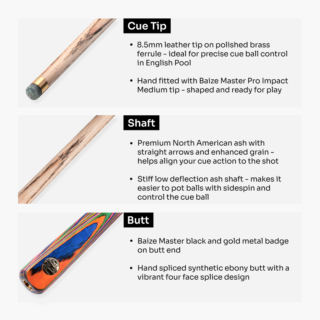 Baize Master Prism Marksman cue and case set