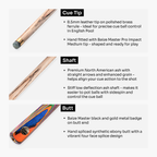 Baize Master Prism Marksman cue and case set