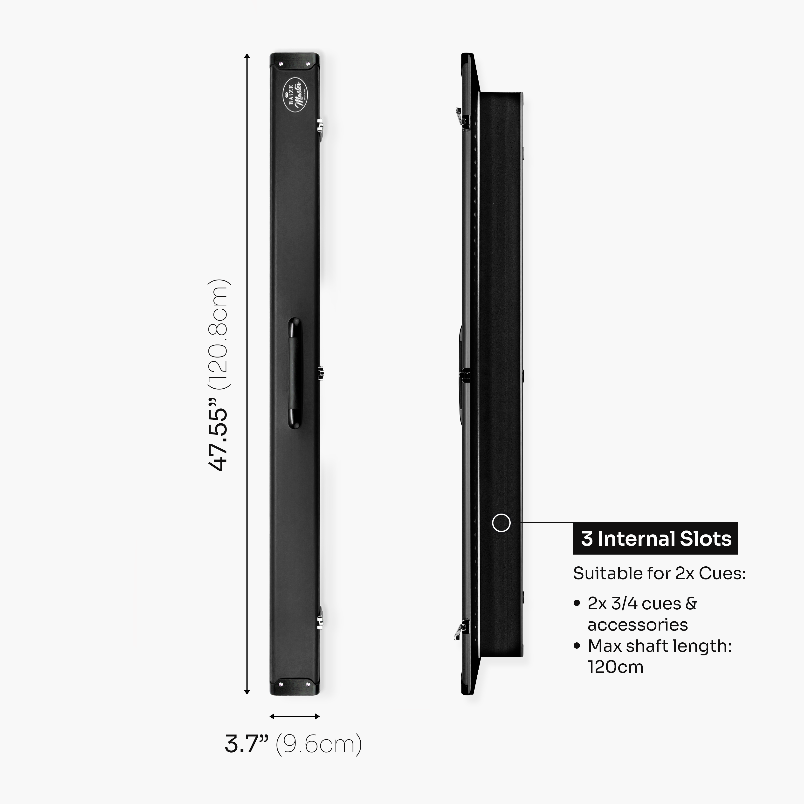 Baize Master Summit 3-slot 3/4 cue case