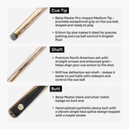 Baize Master Forest Marksman 3/4 pool cue