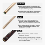 Baize Master Blackline Classic cue and case set