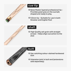 Baize Master Conquest 57-inch 2-piece cue