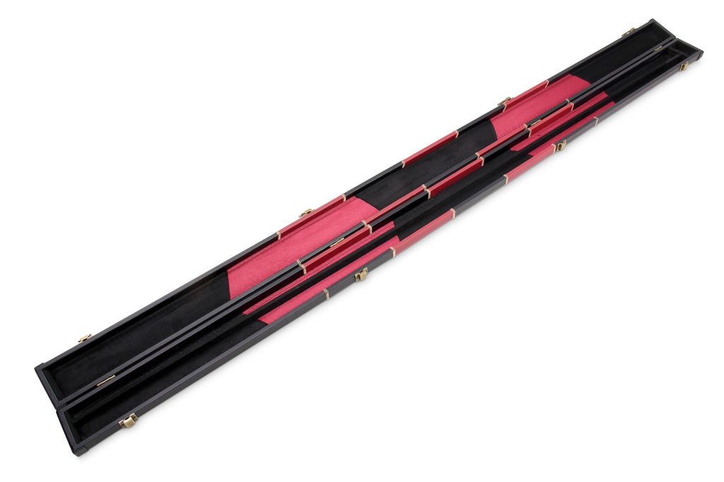Deluxe chequered 1-piece cue case - 2 cues