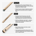 Baize Master Blackline Classic 2-piece pool cue