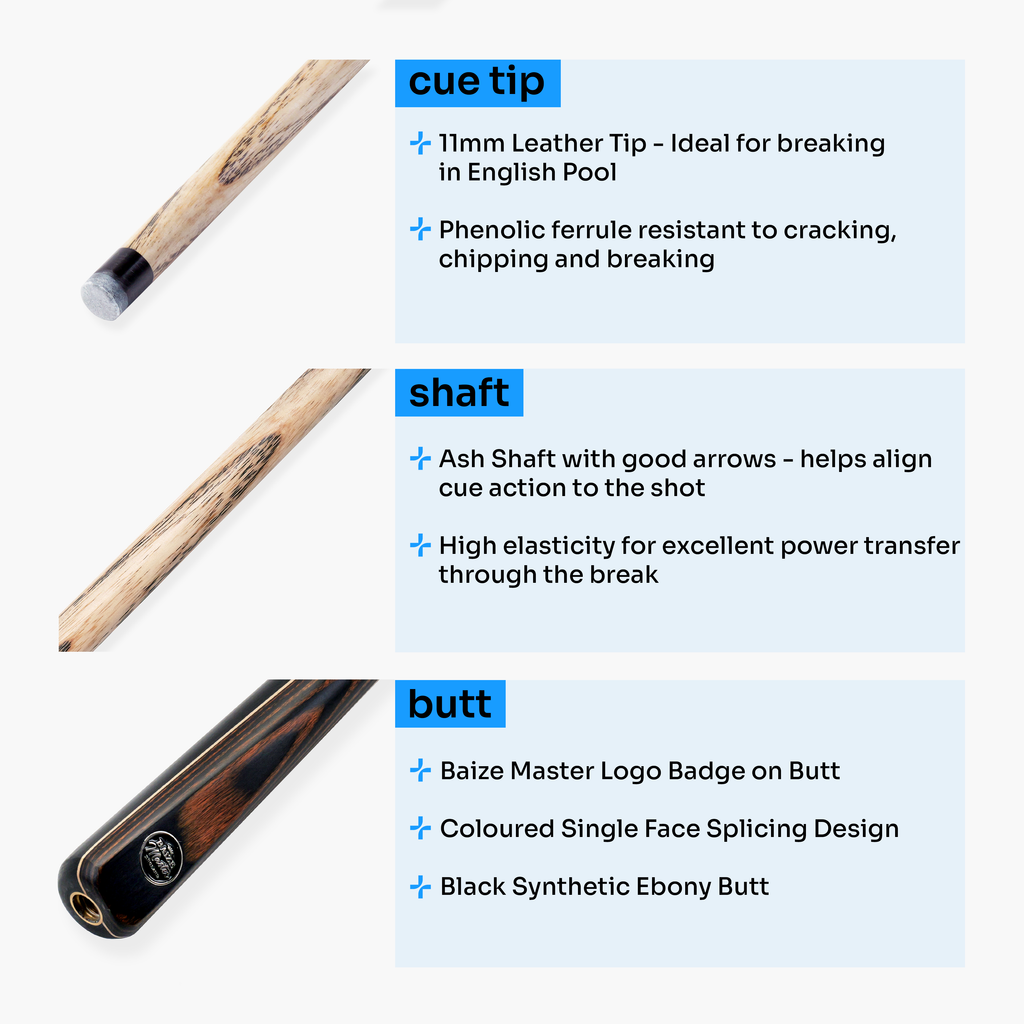 Baize Master Copper Crusher 57-inch pool break cue