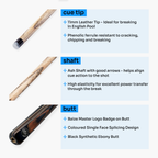 Baize Master Copper Crusher 57-inch pool break cue