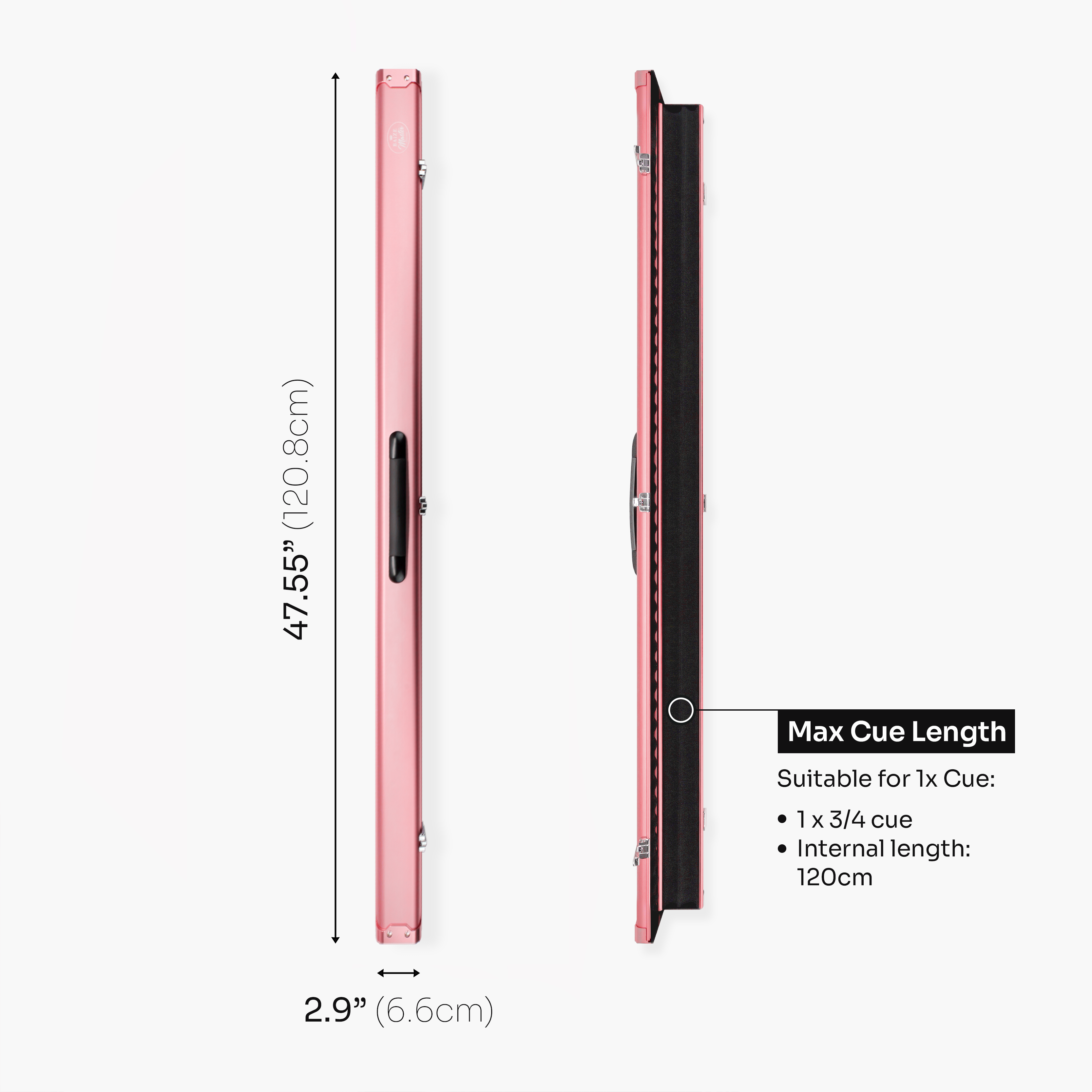 Baize Master Summit 2-slot 3/4 cue case