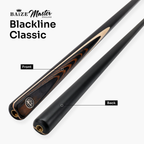 Baize Master Blackline Classic snooker cue and case set