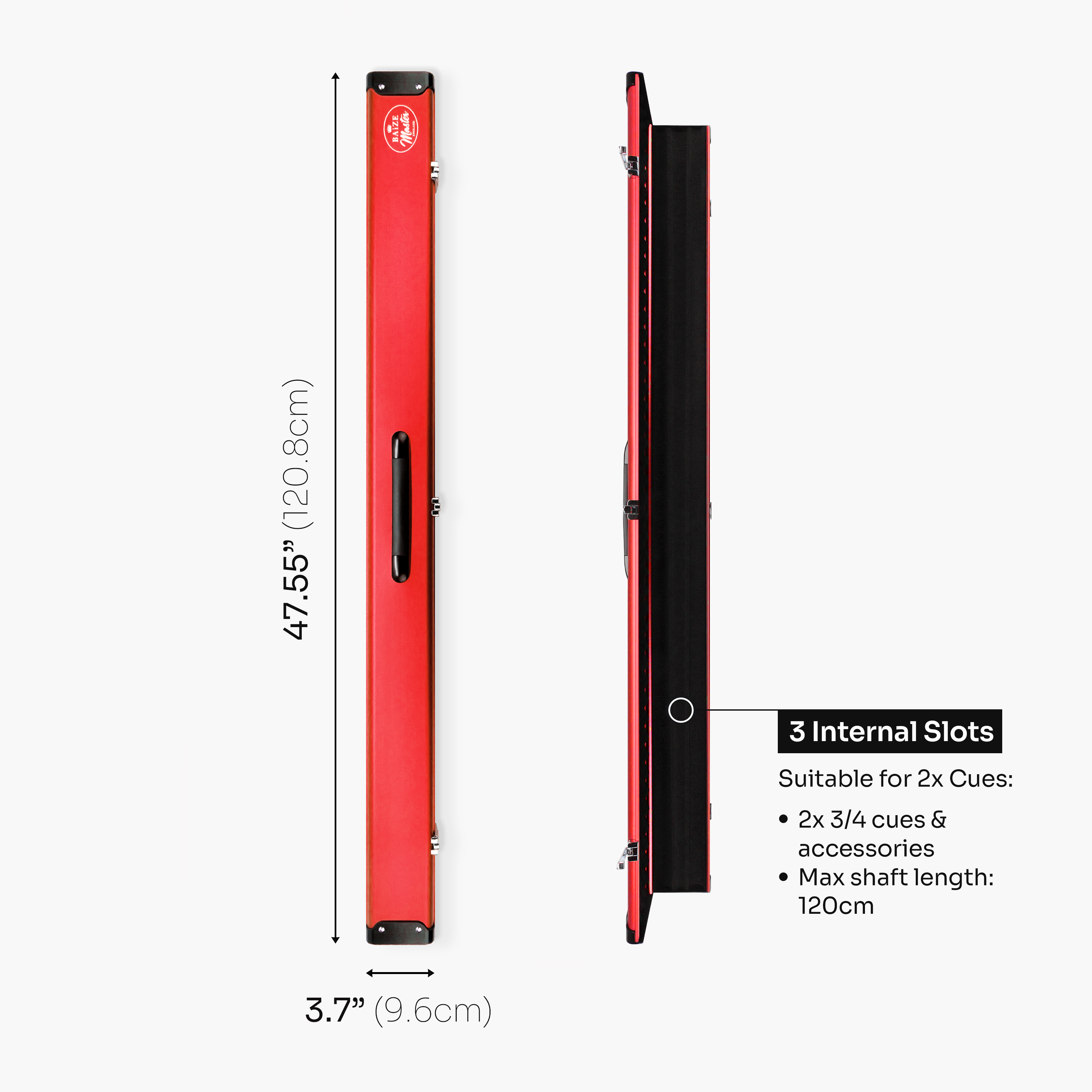 Baize Master Summit 3-slot 3/4 cue case