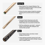 Baize Master Blackline Classic pool cue and case set