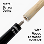 Jonny 8 Ball SCORPION 57 Inch 2 Piece Ash Snooker Pool Cue 9mm Tip with Hard Case