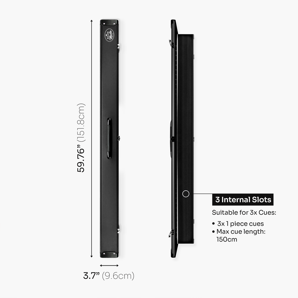 Baize Master Summit 3-slot one-piece cue case