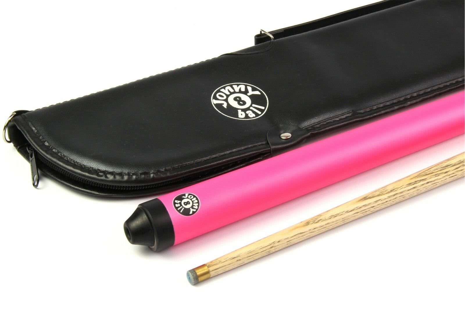 Jonny 8 Ball Pink Jet 36-inch junior cue and soft case
