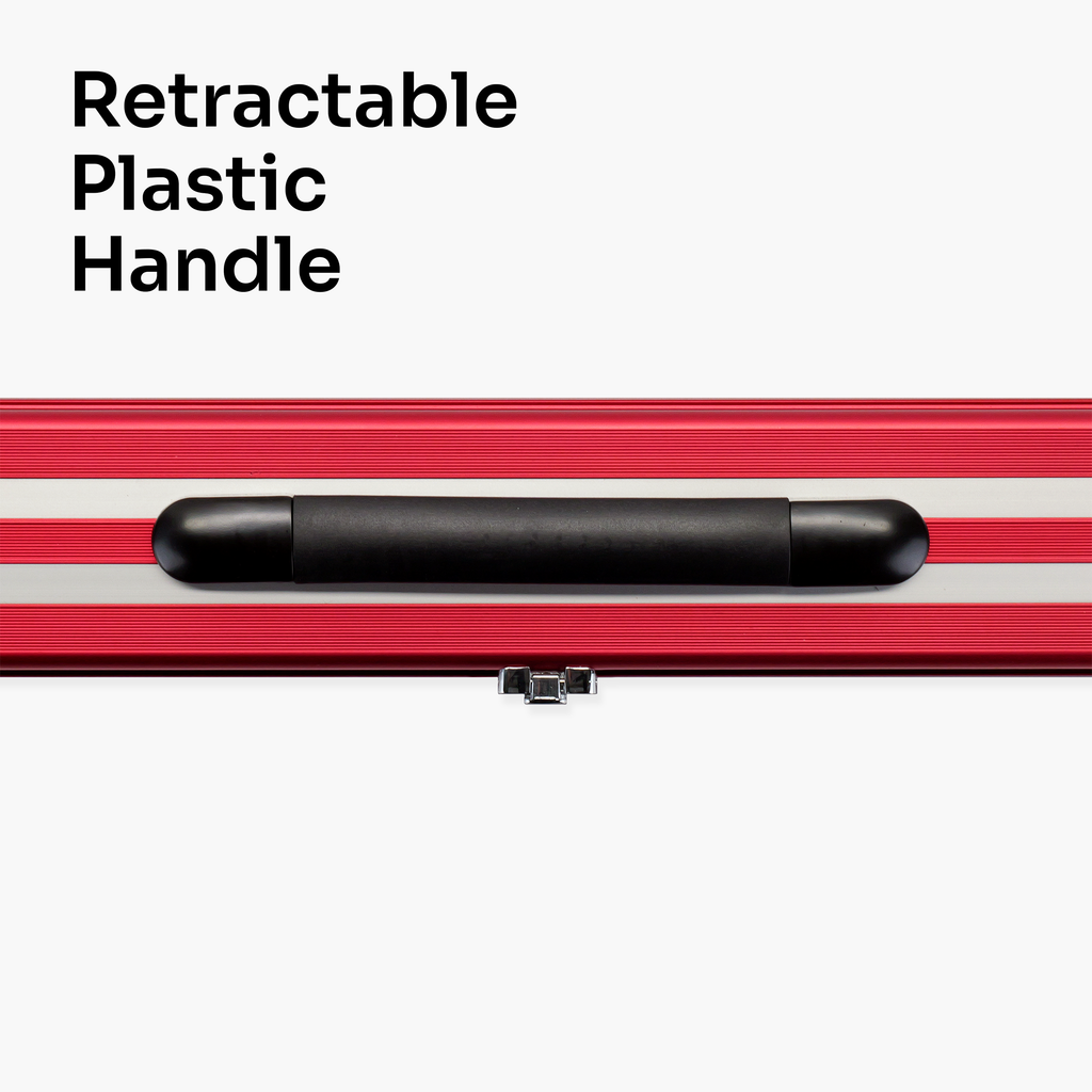 Silver Stripe Pro Aluminium Premium 3/4 Snooker and Pool Cue Case - Holds 1 x 3/4 Joint Cue + Extensions