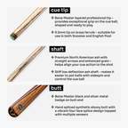Baize Master Blackline Elite cue and case set
