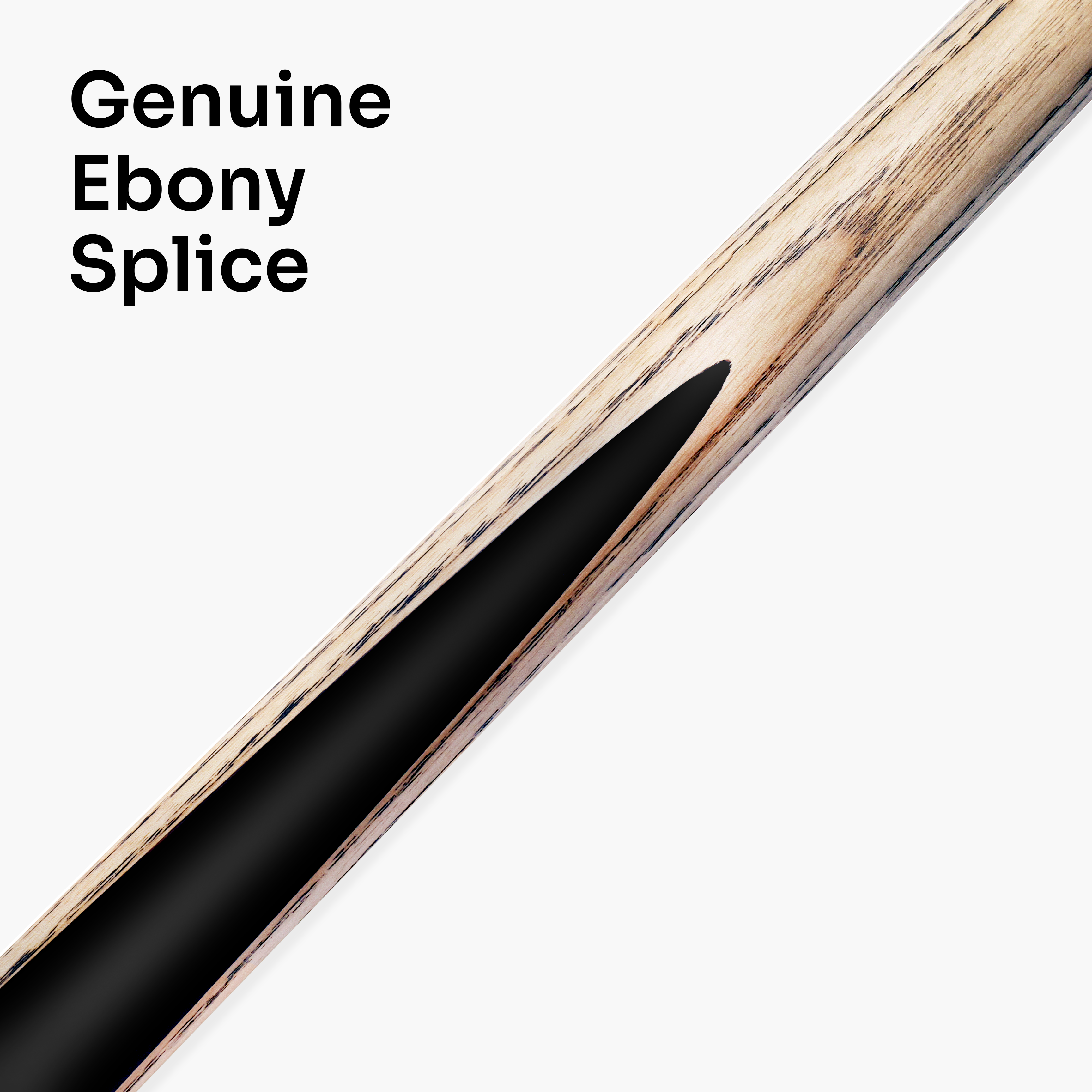 Baize Master Power Breaker Rosewood 57 Inch 1 Piece English Pool Break Cue with Ash Shaft and Ebony Butt - 10.2mm Phenolic Tip and Round Butt End – For Breaking Only