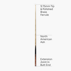 Baize Master Black Label 58-inch snooker cue