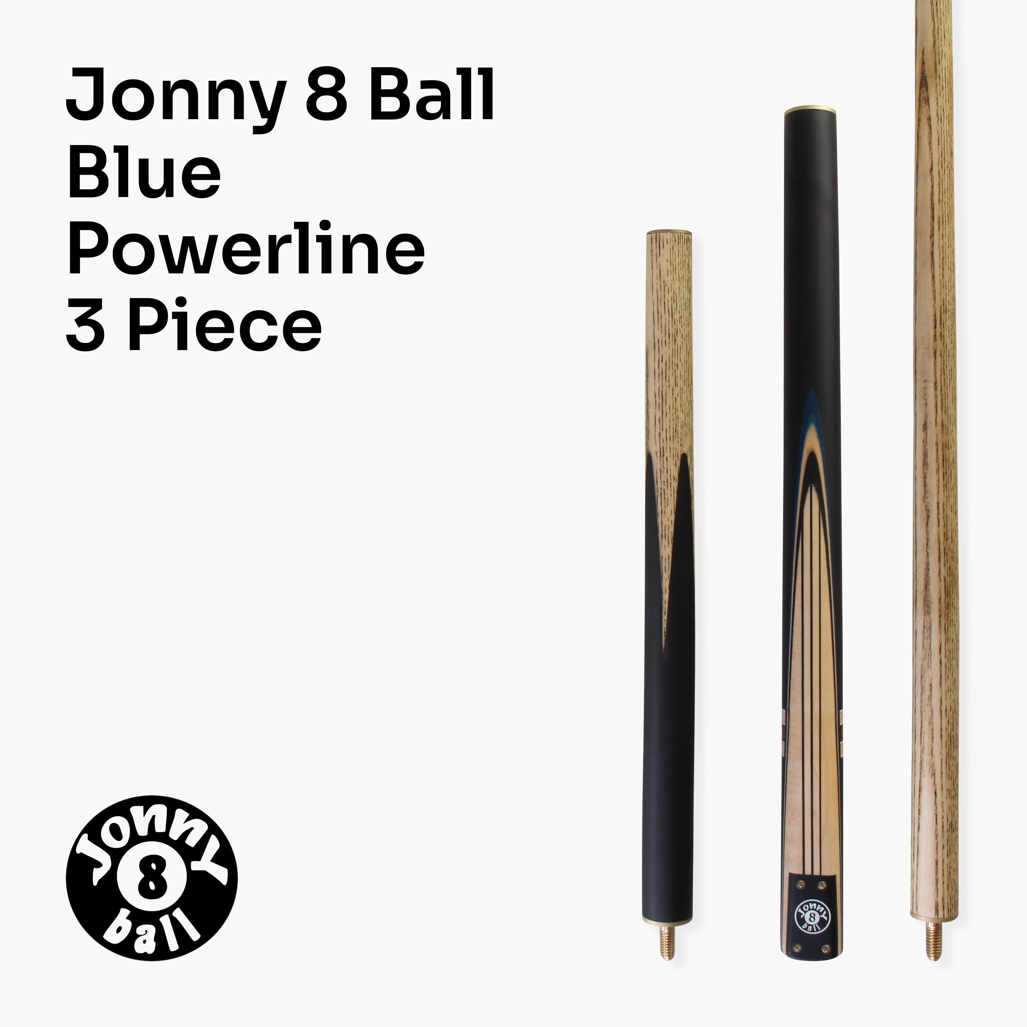 Jonny 8 Ball adjustable 57-inch 3-piece cue