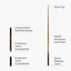 Jonny 8 Ball traditional 57-inch 3/4 cue with mini butt
