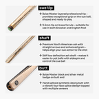 Baize Master Blackline Elite cue and case set