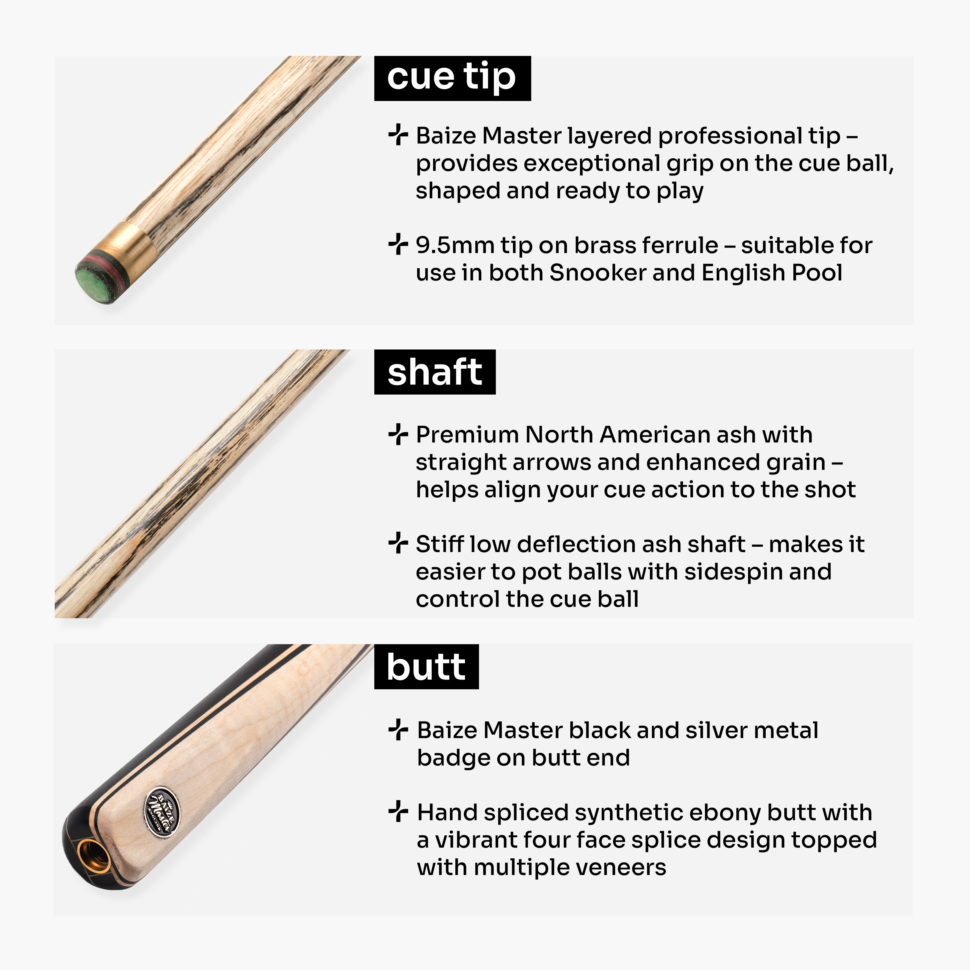 Baize Master Blackline Elite cue and case set