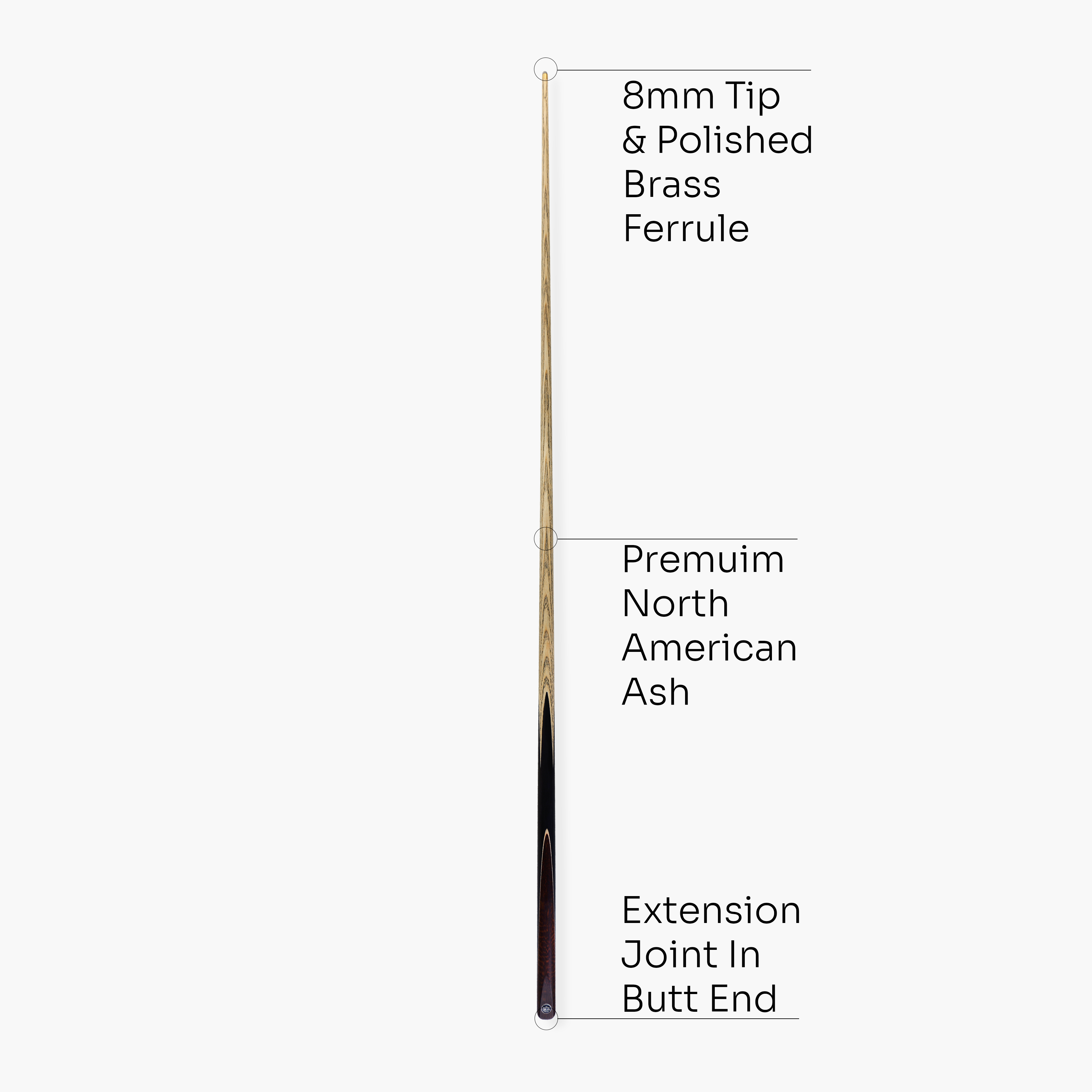 Baize Master Black Label 57-inch pool cue