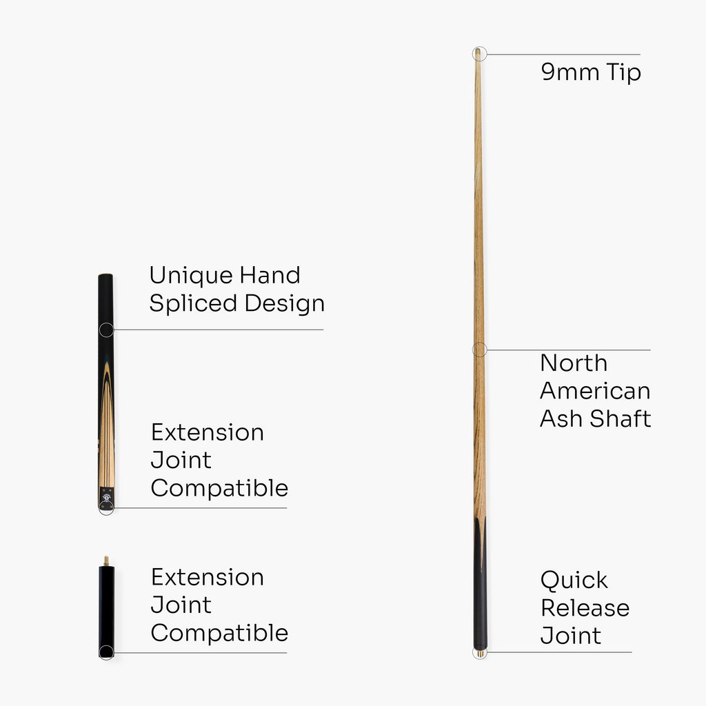 Jonny 8 Ball traditional 57-inch 3/4 cue with mini butt