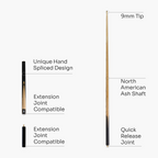 Jonny 8 Ball traditional 57-inch 3/4 cue with mini butt