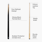 Jonny 8 Ball 57-inch pub-style 2-piece cue