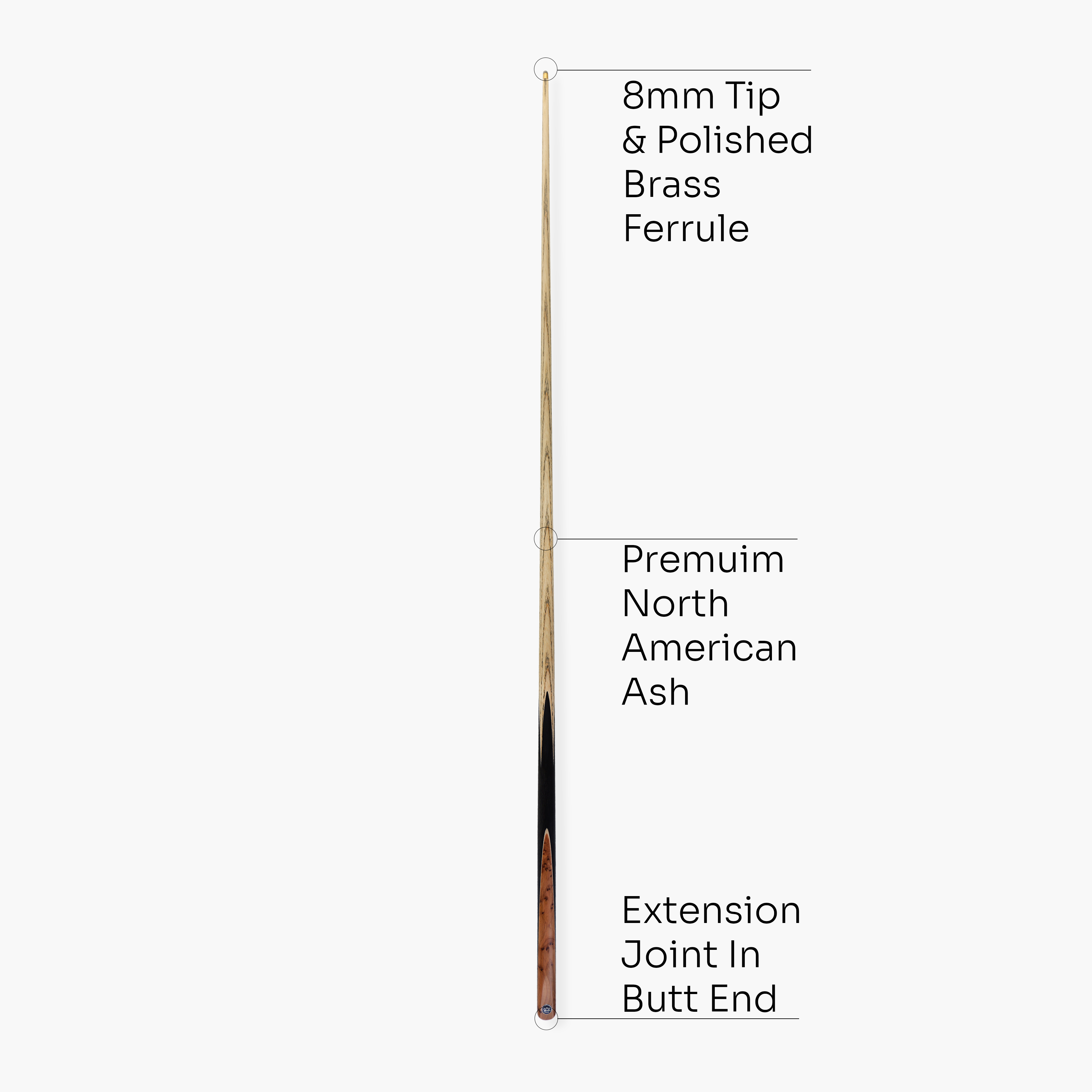 Baize Master Black Label 57-inch pool cue