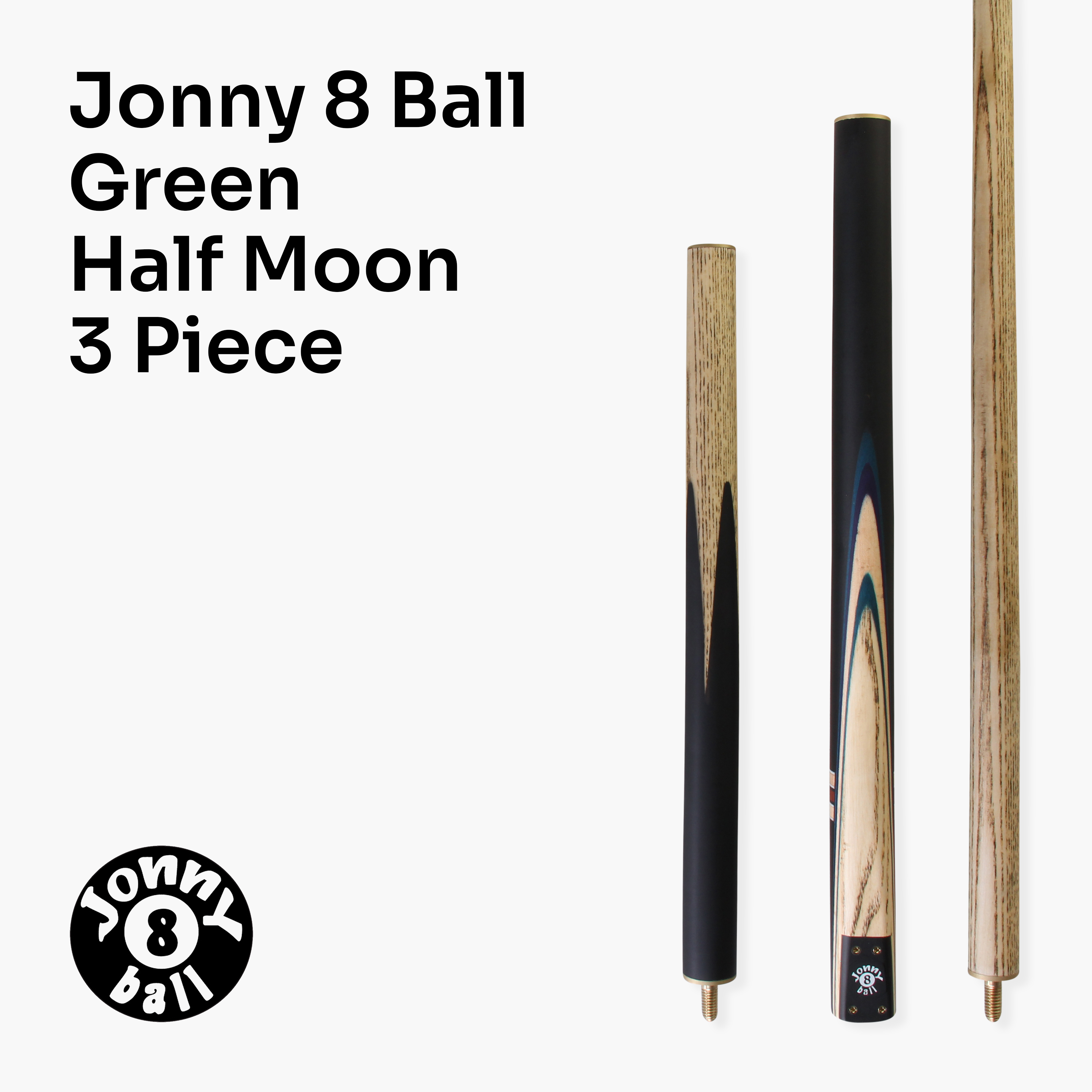 Jonny 8 Ball adjustable 57-inch 3-piece cue