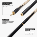Baize Master Grey Marksman 3/4 pool cue