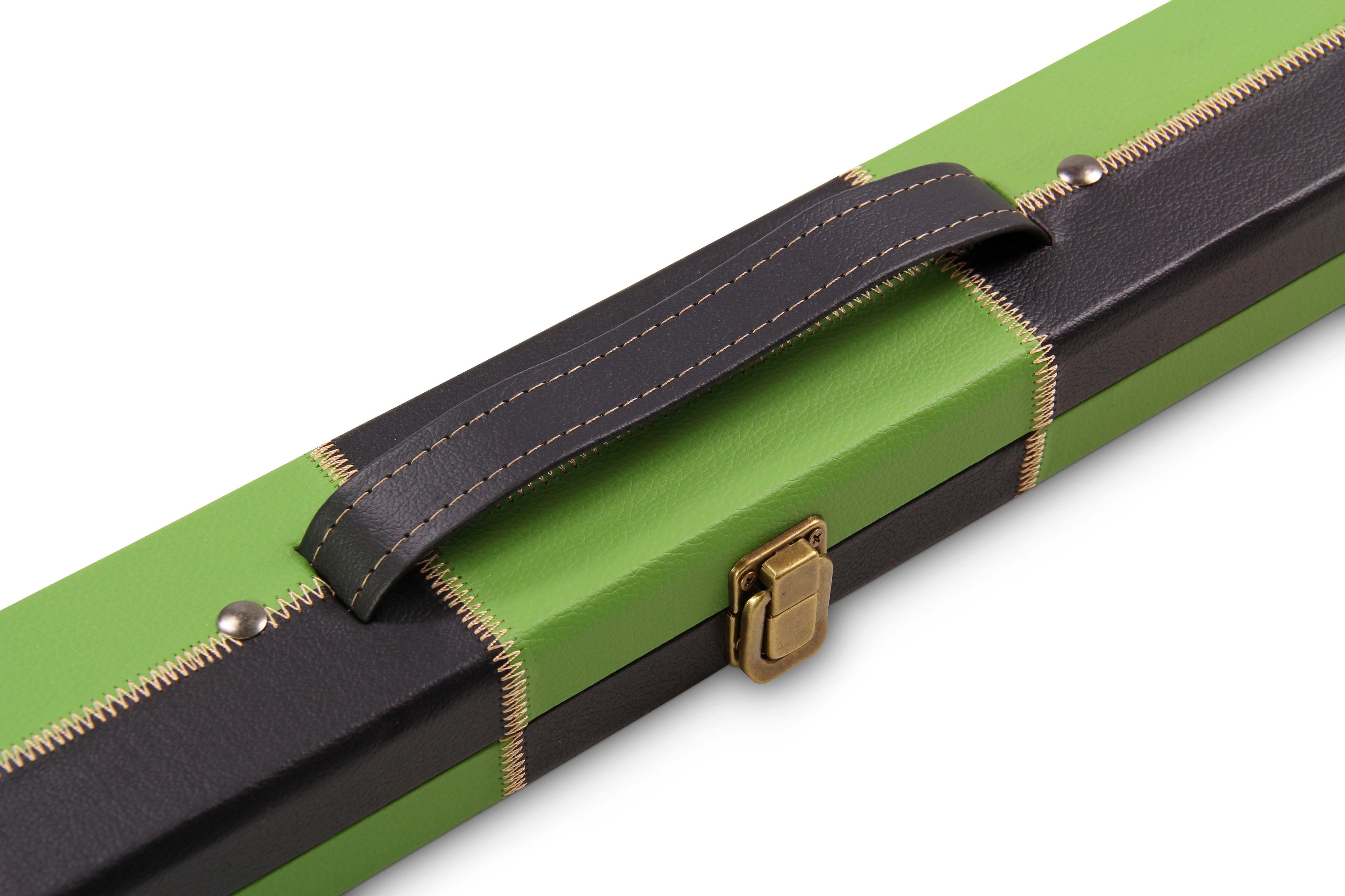 Deluxe chequered 1-piece cue case - 2 cues