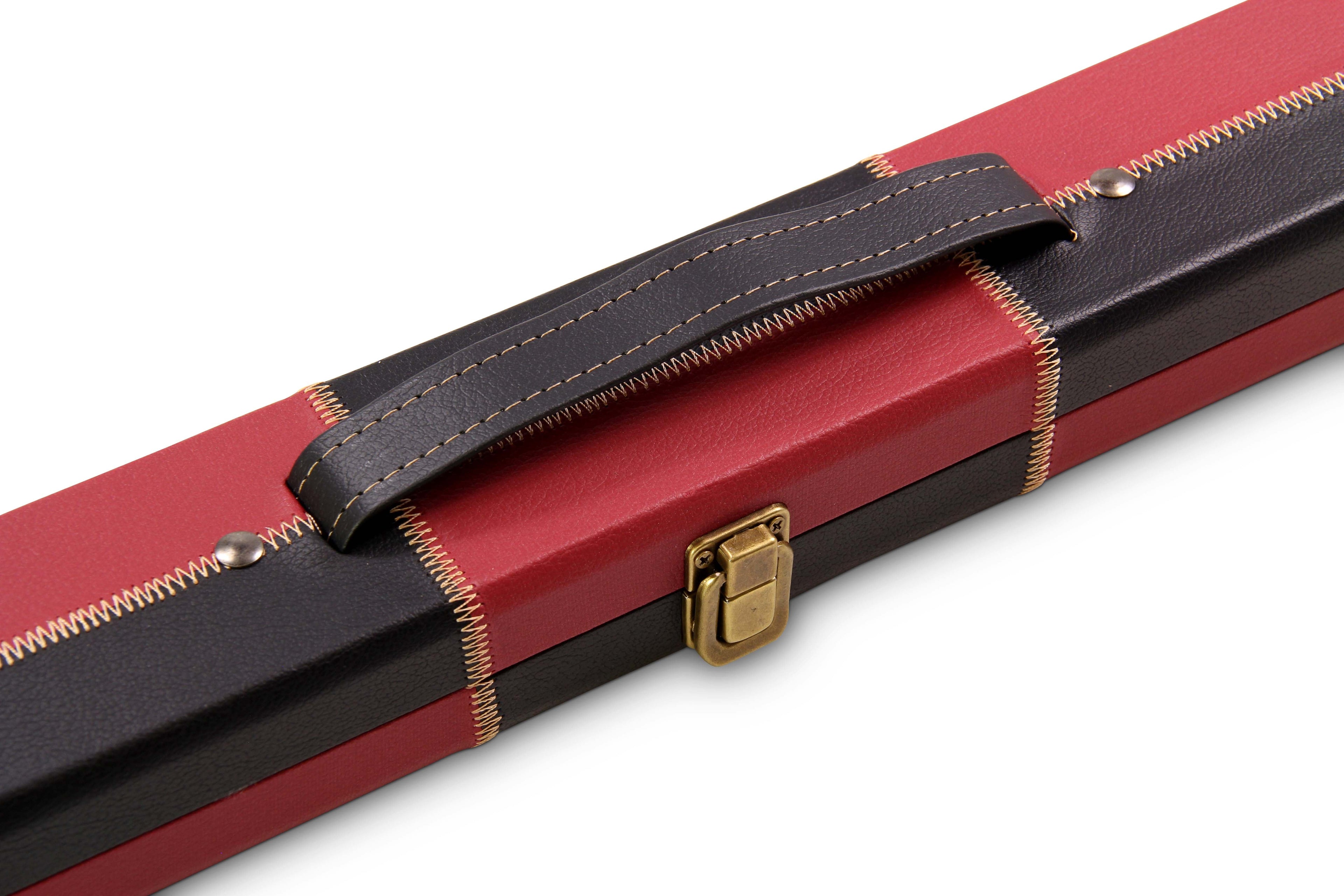 Deluxe chequered 1-piece cue case - 2 cues