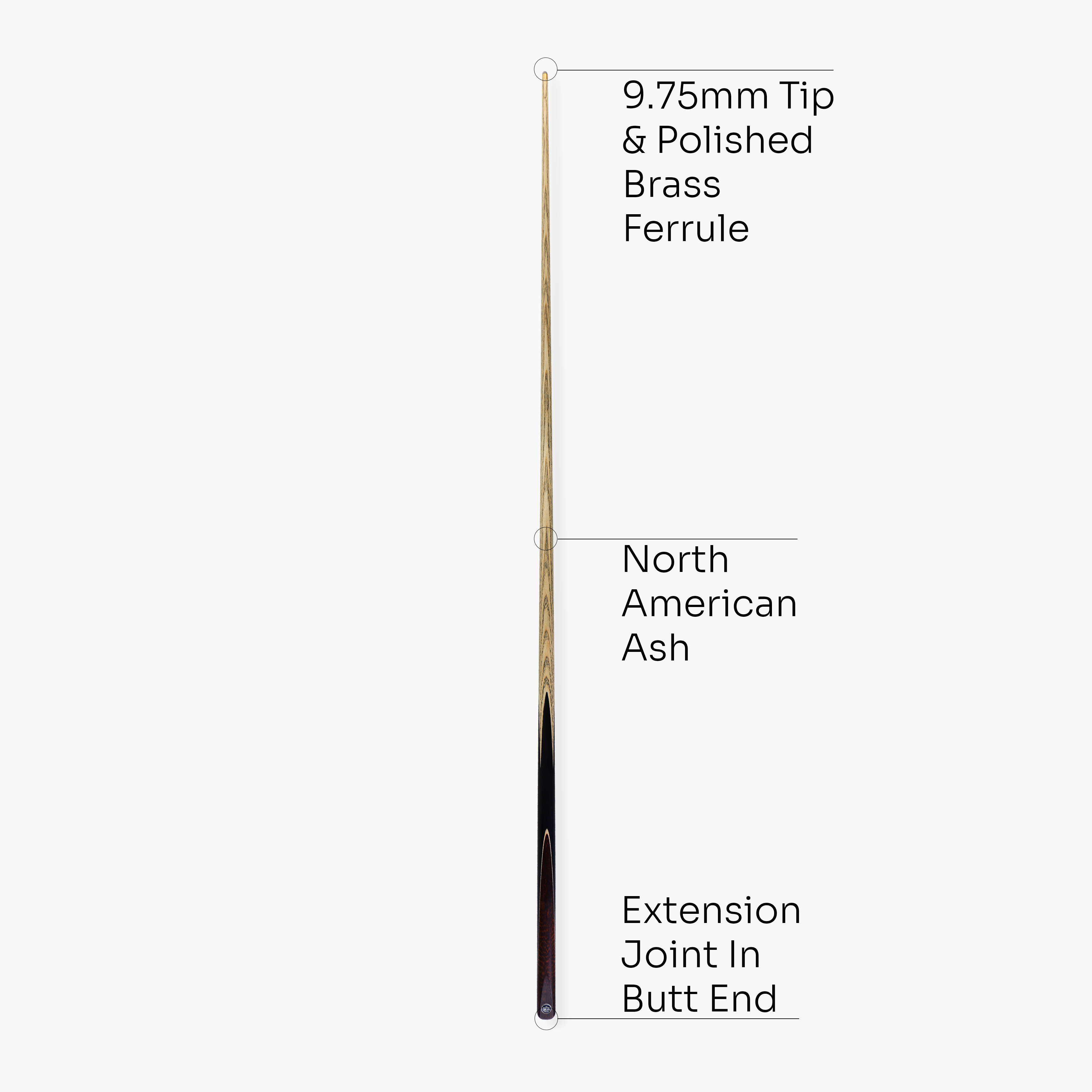 Baize Master Black Label 58-inch snooker cue