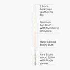 Baize Master Ultimate #007 59-inch pool cue - 8.3mm tip