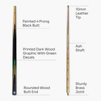 Jonny 8 Ball VANQUISH 48 Inch 2 Piece Junior Kids Snooker Pool Cue 10mm Tip