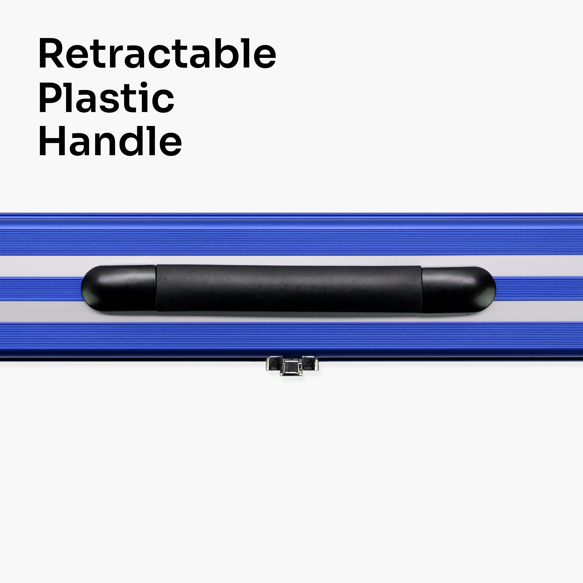 Silver Stripe Pro Aluminium Premium 3/4 Snooker and Pool Cue Case - Holds 1 x 3/4 Joint Cue + Extensions