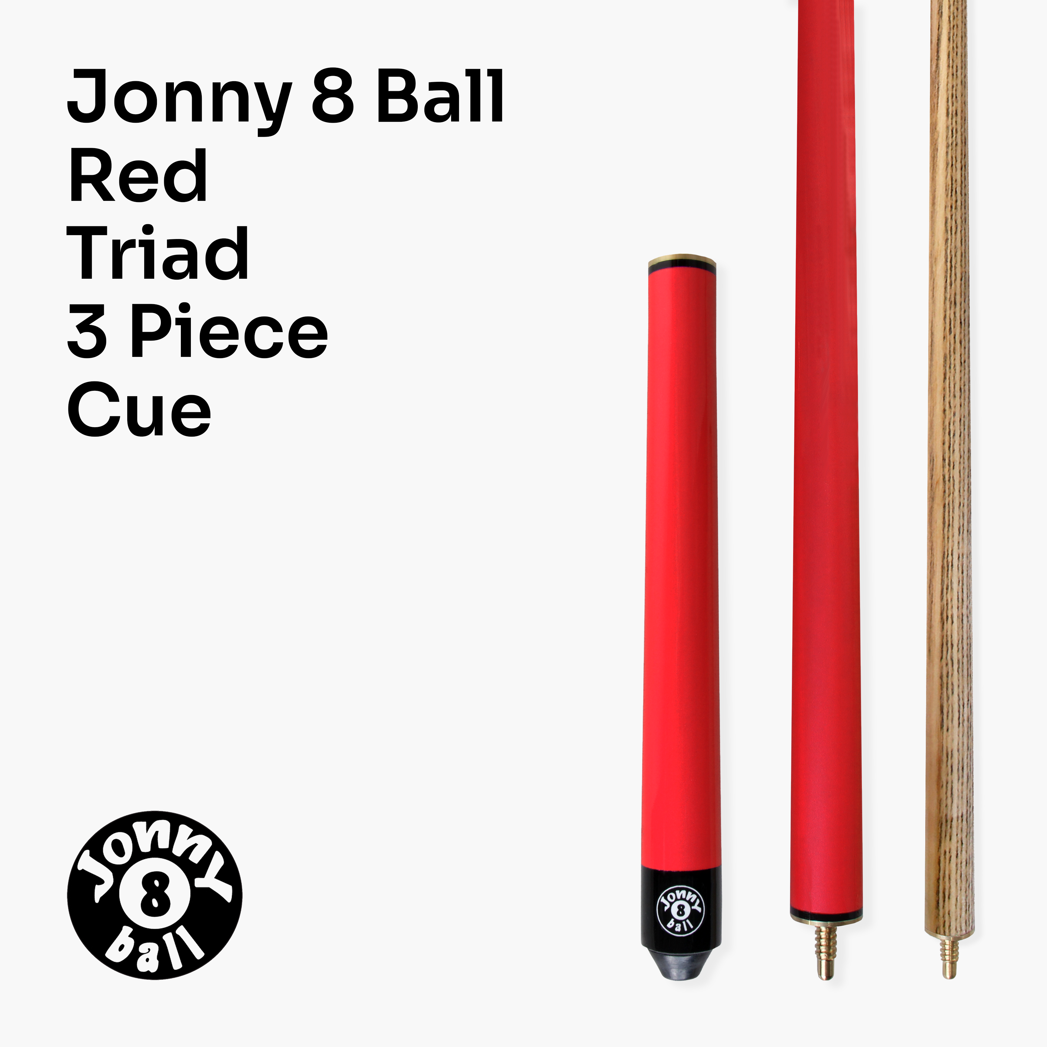 Jonny 8 Ball Triad 48-inch junior 3-piece cue