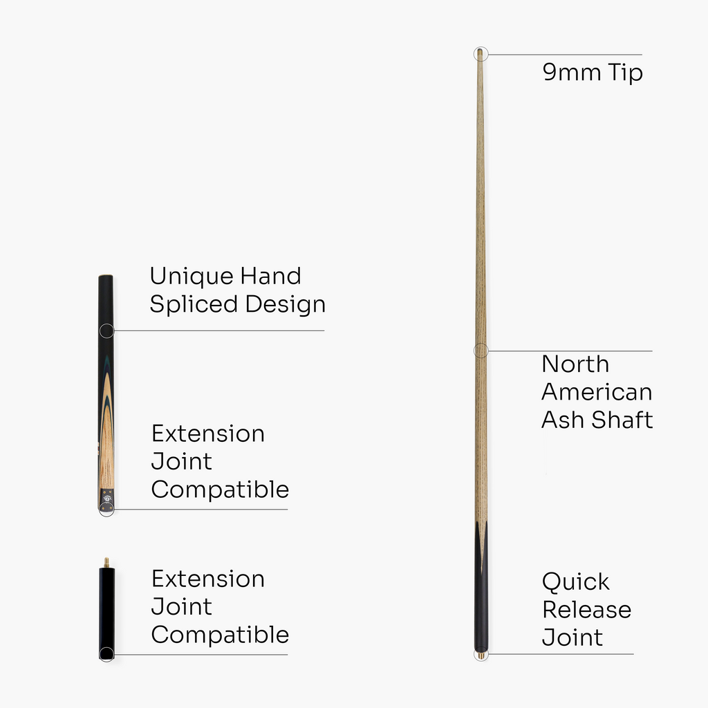Jonny 8 Ball traditional 57-inch 3/4 cue with mini butt