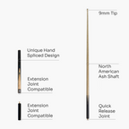 Jonny 8 Ball traditional 57-inch 3/4 cue with mini butt