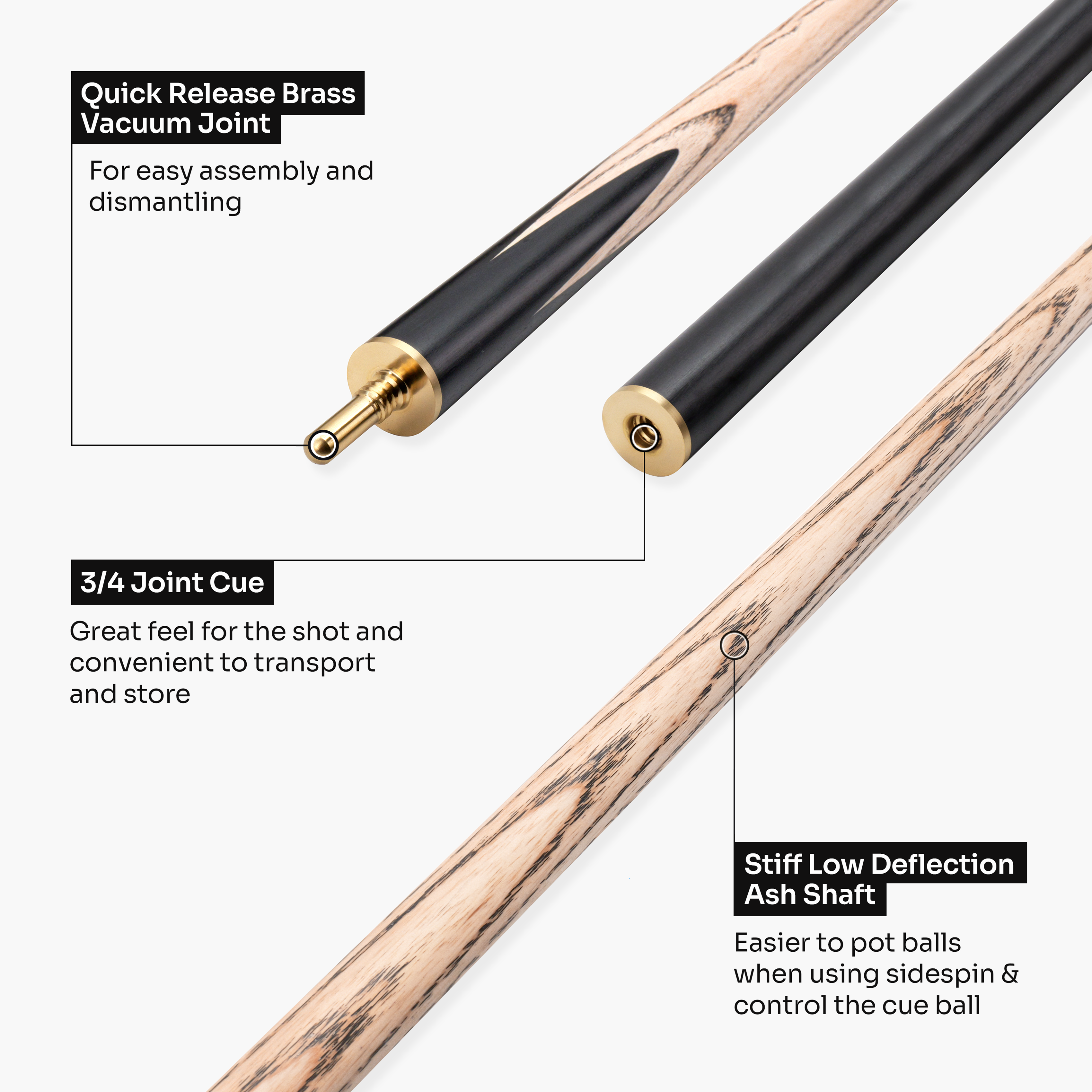 Baize Master Emperor 58-inch 3/4 cue