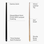 Jonny 8 Ball Black Jet 36-inch junior cue