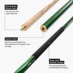 Jonny 8 Ball Green Torpedo 48-inch cue and case set