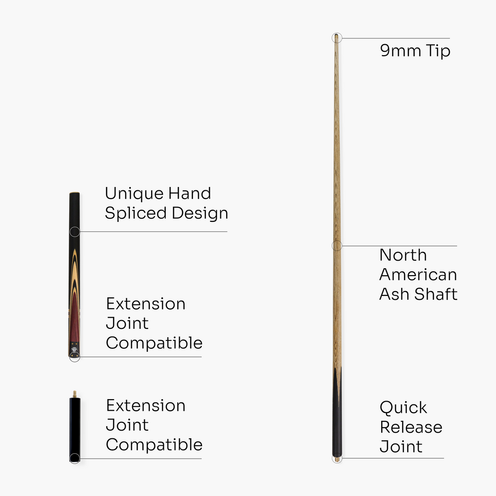 Jonny 8 Ball traditional 57-inch 3/4 cue with mini butt